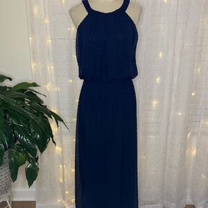 Robbie Bee Midnight Blue Sleeveless Maxi Dress